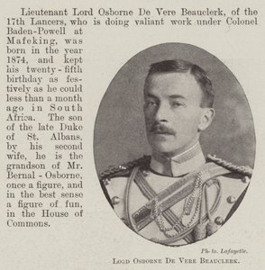 Lord Osborne De Vere Beauclerk von English Photographer
