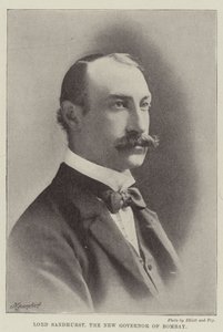 Lord Sandhurst, der neue Gouverneur von Bombay von English Photographer