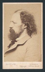Lord Tennyson, Visitenkarte von English Photographer