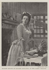 Madame Rejane als Madame Sans-Gene, im Gaiety Theatre von English Photographer