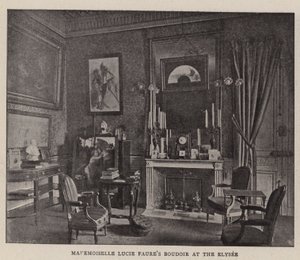 Mademoiselle Lucie Faures Boudoir im Élysée