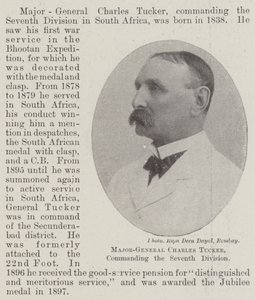 Generalmajor Charles Tucker, Kommandeur der Siebten Division