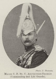 Major C F St C Anstruther-Thomson, Kommandant der 2. Life Guards von English Photographer