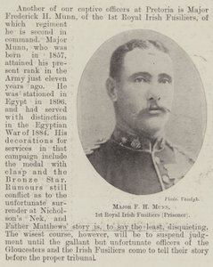 Major F. H. Munn, 1. Royal Irish Fusiliers (Gefangener) von English Photographer