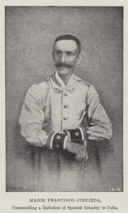 Major Francisco Cirujeda, Kommandant eines Bataillons spanischer Infanterie in Kuba von English Photographer