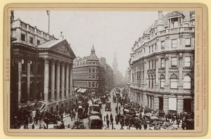 Mansion House, Queen Victoria Street, Poultry, London von English Photographer