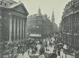 Mappin und Webb, Cheapside, vom Mansion House Blick nach Westen, City of London, 1895