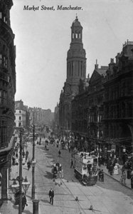 Market Street, Manchester, um 1910