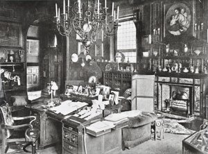 Marlborough House, Pall Mall, Westminster LB: Arbeitszimmer des Prinzen von Wales, 1895 von English Photographer