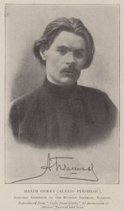 Maxim Gorki (Alexis Pyeshkov), abgelehnt von der Russischen Kaiserlichen Akademie von English Photographer