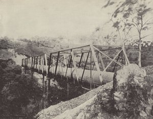 Melbourne Wasserversorgungspipes, über den Plenty River, Greensborough von English Photographer