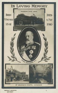 Gedenkkarte für König Edward VII von English Photographer