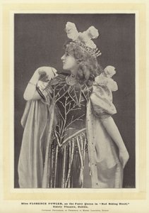 Miss Florence Fowler als die Feenkönigin in Rotkäppchen, Gaiety Theatre, Dublin von English Photographer