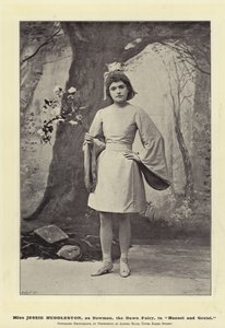 Miss Jessie Huddleston als Tau-Mann, die Morgendämmerungs-Fee, in Hänsel und Gretel