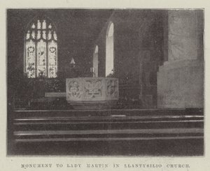 Denkmal für Lady Martin in der Kirche von Llantysilio von English Photographer