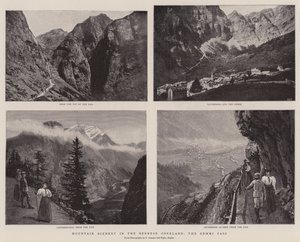 Berglandschaft im Berner Oberland, der Gemini-Pass