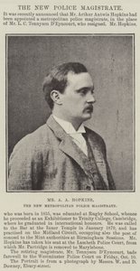 Herr A A Hopkins, der neue Metropolitan Police Magistrate von English Photographer