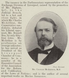 Mr Charles McArthur, MP von English Photographer
