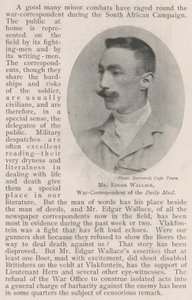 Mr. Edgar Wallace, Kriegsberichterstatter der Daily Mail