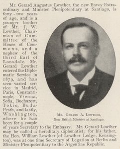 Mr Gerard A Lowther, neuer britischer Minister in Santiago von English Photographer
