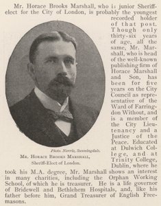 Mr. Horace Brooks Marshall, gewählter Sheriff von London