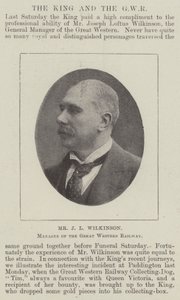 Mr. J L Wilkinson, Manager der Great Western Railway von English Photographer