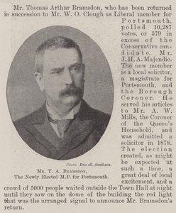 Herr T. A. Bramsdon, der neu gewählte Abgeordnete für Portsmouth