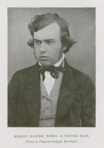 Myles Birket Foster, englischer Künstler, als junger Mann (s/w Foto) von English Photographer