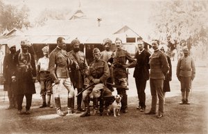 Narrain Sing, Hassan Ali, Major Hamilton D. Taylor, Ram Singh, Mohamad Khan, HSR Sir Fred, Col. P. Carew, ca. 1886