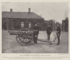 Neue 15-Pfünder-Kanone für die Royal Field Artillery von English Photographer