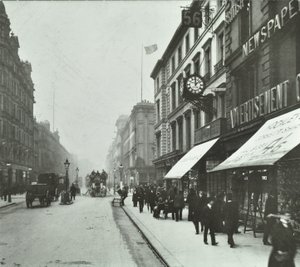 New Oxford Street: Blick nach Westen bei Bloomsbury Way, 1890