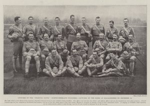 Offiziere des Fighting Fifth (Northumberland Fusiliers), von den Buren in Magaliesberg am 13. Dezember gefangen genommen von English Photographer