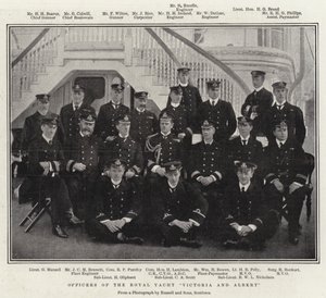 Offiziere der königlichen Yacht Victoria und Albert von English Photographer