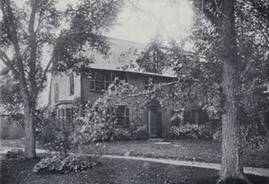 Old Manse, Salem, Massachusetts, Nathaniel Hawthornes Haus (s/w Foto) von English Photographer
