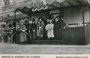 Eröffnung von Kingsway und Aldwych
