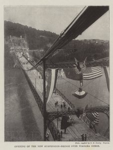 Eröffnung der neuen Hängebrücke über die Niagara-Schlucht von English Photographer