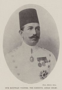 Unser ägyptischer Besucher, der Khedive, Abbas Hilmi von English Photographer