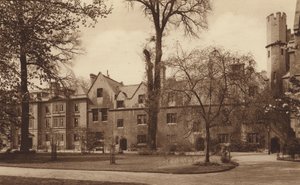 Oxford: Balliol College, die Westseite des Gartenquadrangles von English Photographer