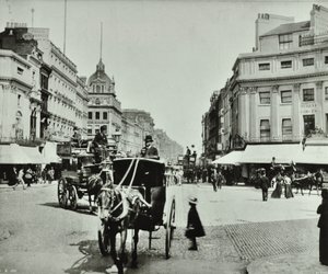 Oxford Circus, Westminster LB: Blick nach Osten, 1890