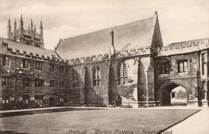 Oxford, Merton College, Innerer Hof von English Photographer