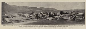 Panorama von Burghersdorp, Kapkolonie, das von den Buren besetzt wurde