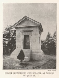 Parsee-Mausoleum, eingeweiht in Woking am 26. Juni