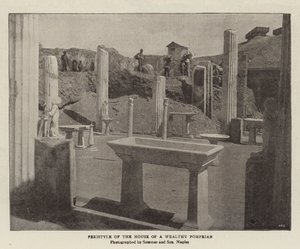 Peristyl des Hauses eines wohlhabenden Pompejaners