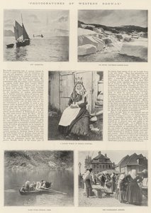 Photogravuren von Westnorwegen