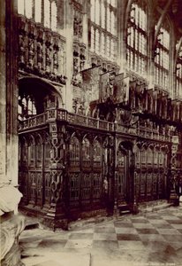 Postkarte mit einem Bild des Schreins von Heinrich VII. von English Photographer