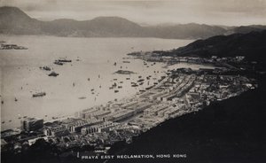 Praya East Reclamation, Hongkong, aus einem Album mit Fotografien zum Dienst von Pte H. Chick, 1940 von English Photographer