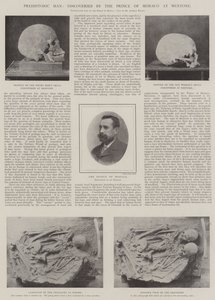 Der prähistorische Mensch, Entdeckungen des Fürsten von Monaco in Mentone