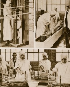 Vorbereitung von Katgut in der eigenen Fabrik des Londoner Krankenhauses