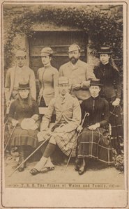 Prinz von Wales in einem Porträt mit seiner Familie