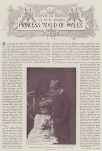 Prinzessin Maud und Prinz George von Wales (Herzog von York) von English Photographer